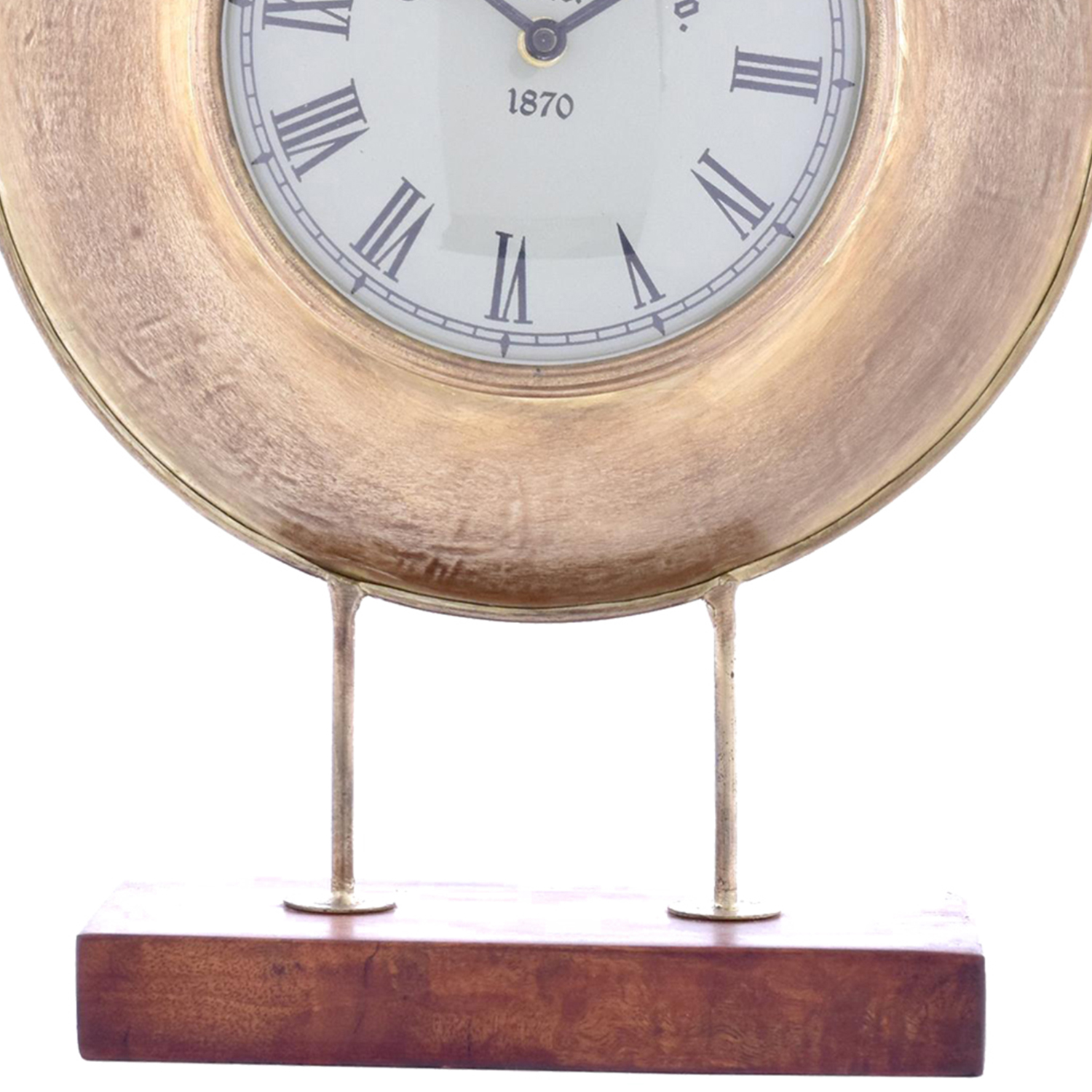 Reloj Decorativo Amalfi Gold de Mesa 28 Cm x 19 Cm