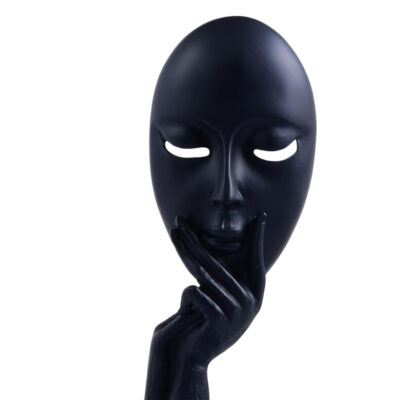 Figura Decorativa Mascara Negra