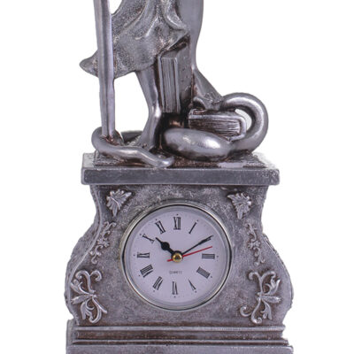 Reloj Decorativo Dama Justicia Silver
